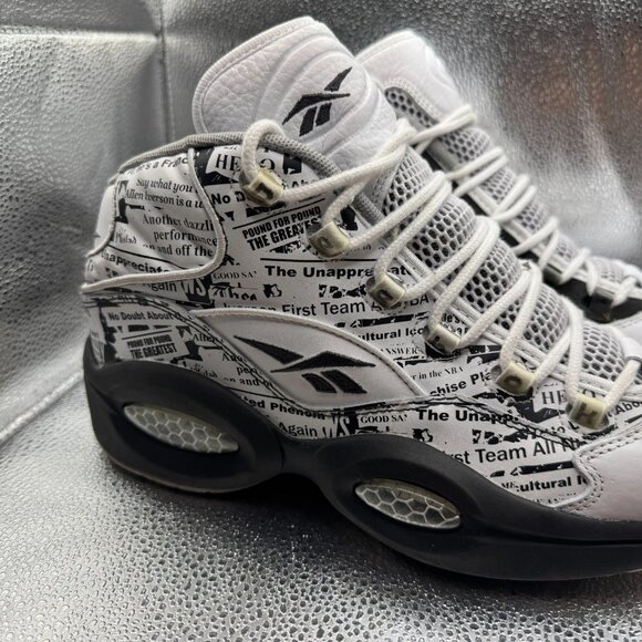 Size 11 Reebok Question Mid Misunderstood‎ Allen Iverson Men's Shoes V69765 - Picture 3 of 11